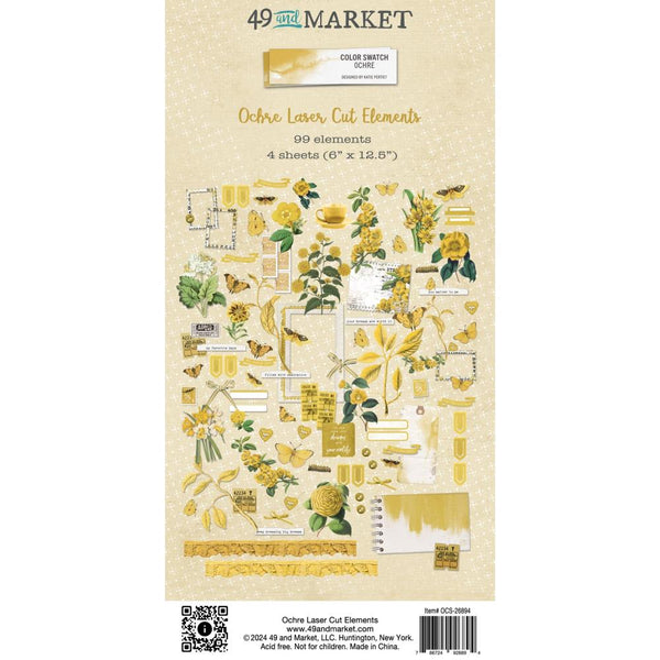 49 And Market - Color Swatch: Ochre - Laser Cut Outs Elements
