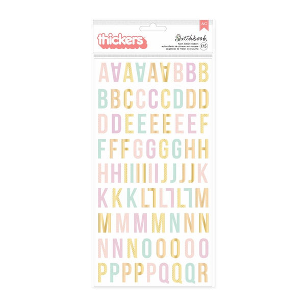 Bea Valint - Sketchbook - Thickers - Alphabet