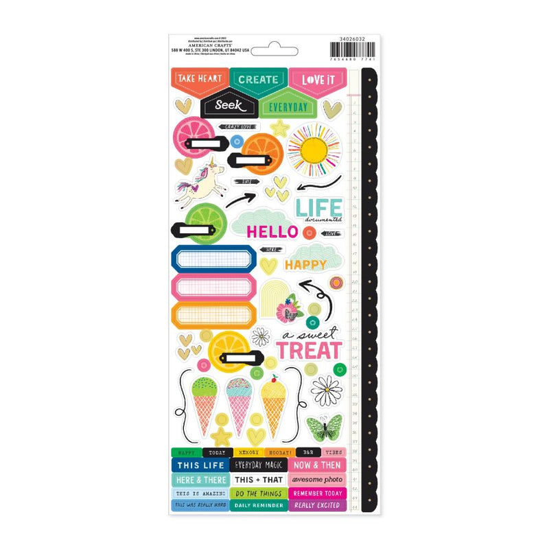 ***Pre-Order*** Vicki Boutin - Bold And Bright - Cardstock Stickers