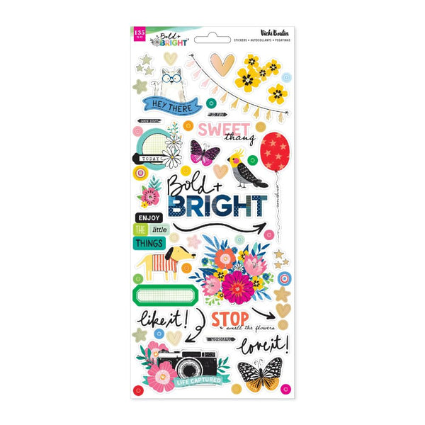 ***Pre-Order*** Vicki Boutin - Bold And Bright - Cardstock Stickers
