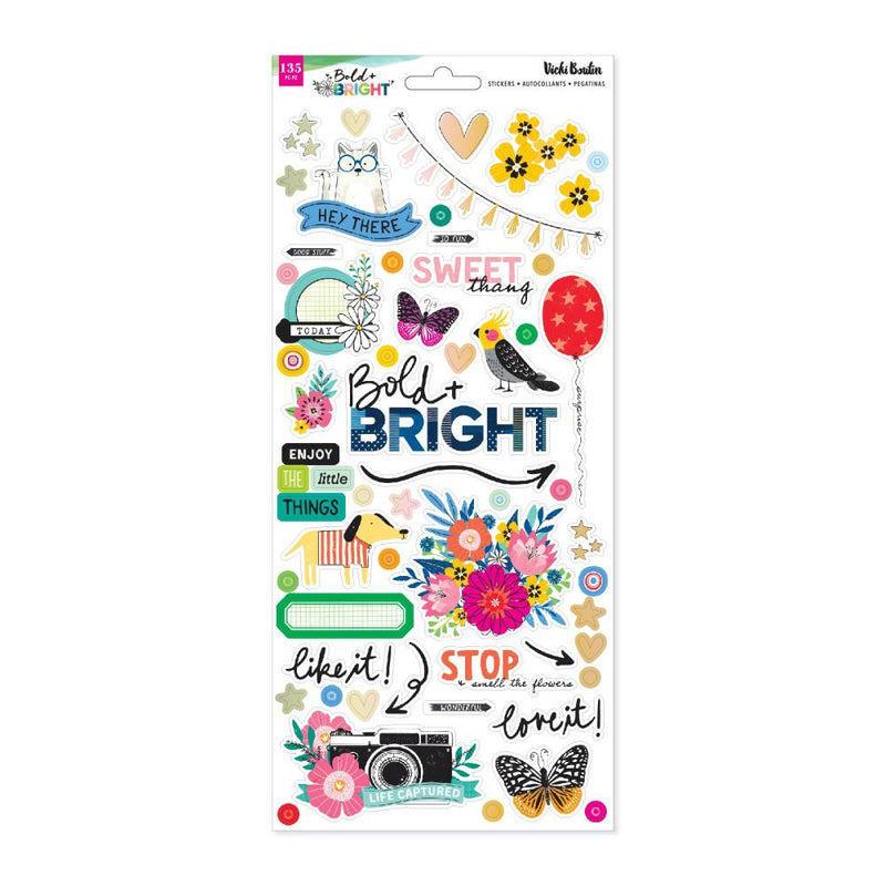 Vicki Boutin - Bold And Bright - Cardstock Stickers