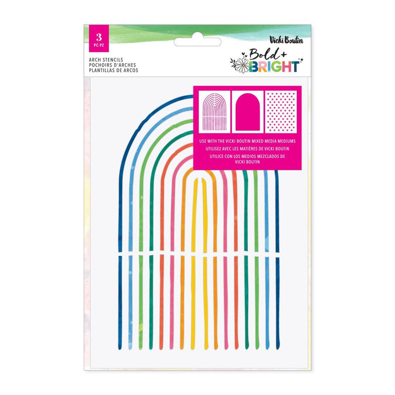 Vicki Boutin - Bold And Bright - Stencil Pack - Arches