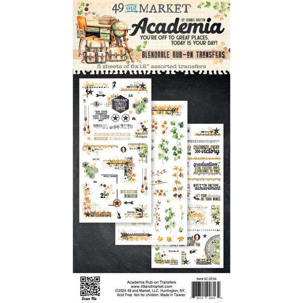 49 And Market - Academia - Rub-On Transfer Set