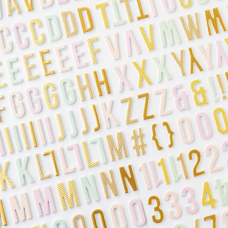 Bea Valint - Sketchbook - Thickers - Alphabet