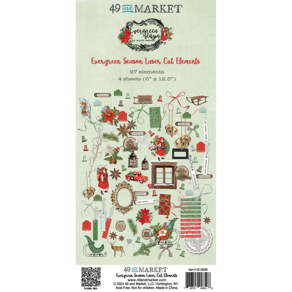 49 And Market - Evergreen Season - Laser Cut Outs - Elements