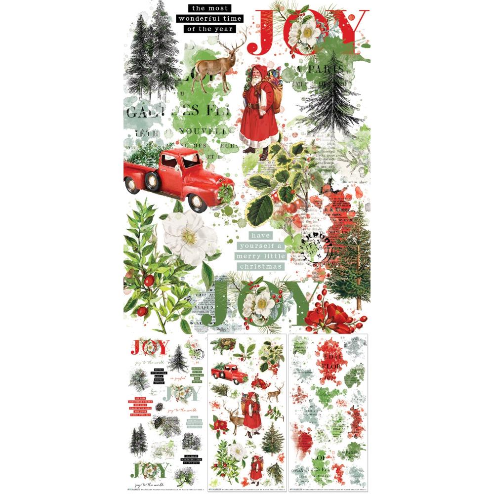 49 And Market - Evergreen Season - Rub-On Transfer Set - Essentials