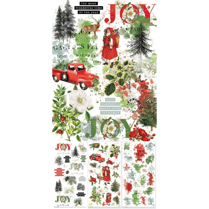 49 And Market - Evergreen Season - Rub-On Transfer Set - Essentials