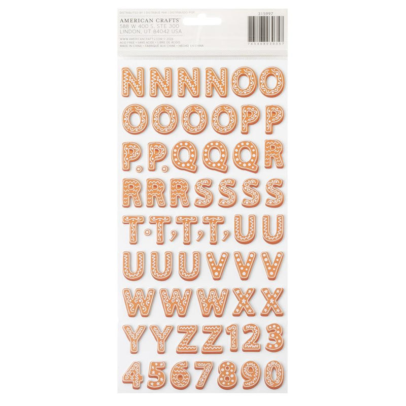 Crate Paper - Holly Jolly - Thickers - Alphabet