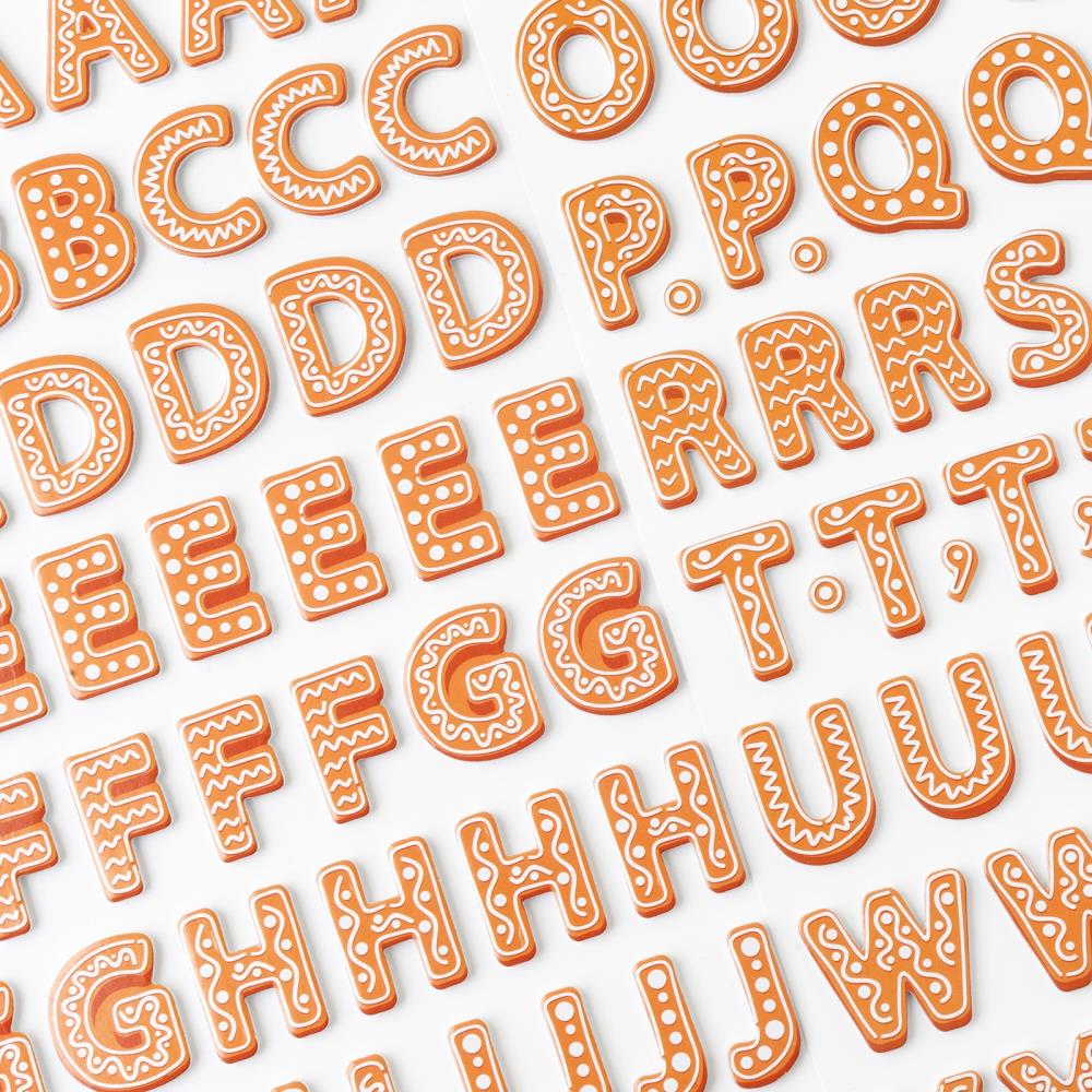 Crate Paper - Holly Jolly - Thickers - Alphabet