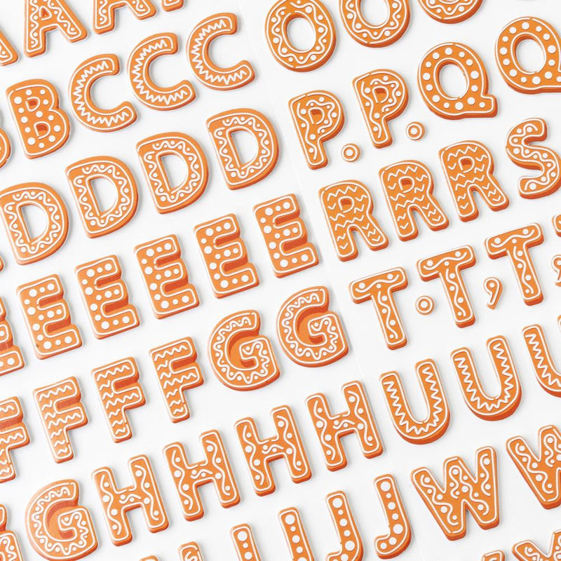 Crate Paper - Holly Jolly - Thickers - Alphabet