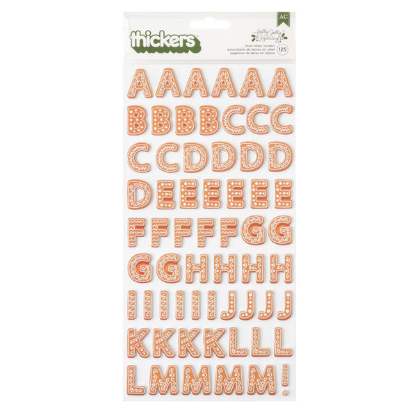 Crate Paper - Holly Jolly - Thickers - Alphabet