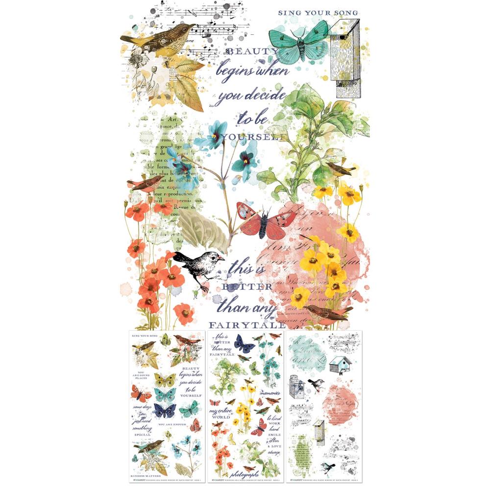 49 And Market - Birdsong - Rub-On Transfer Set - Blendable