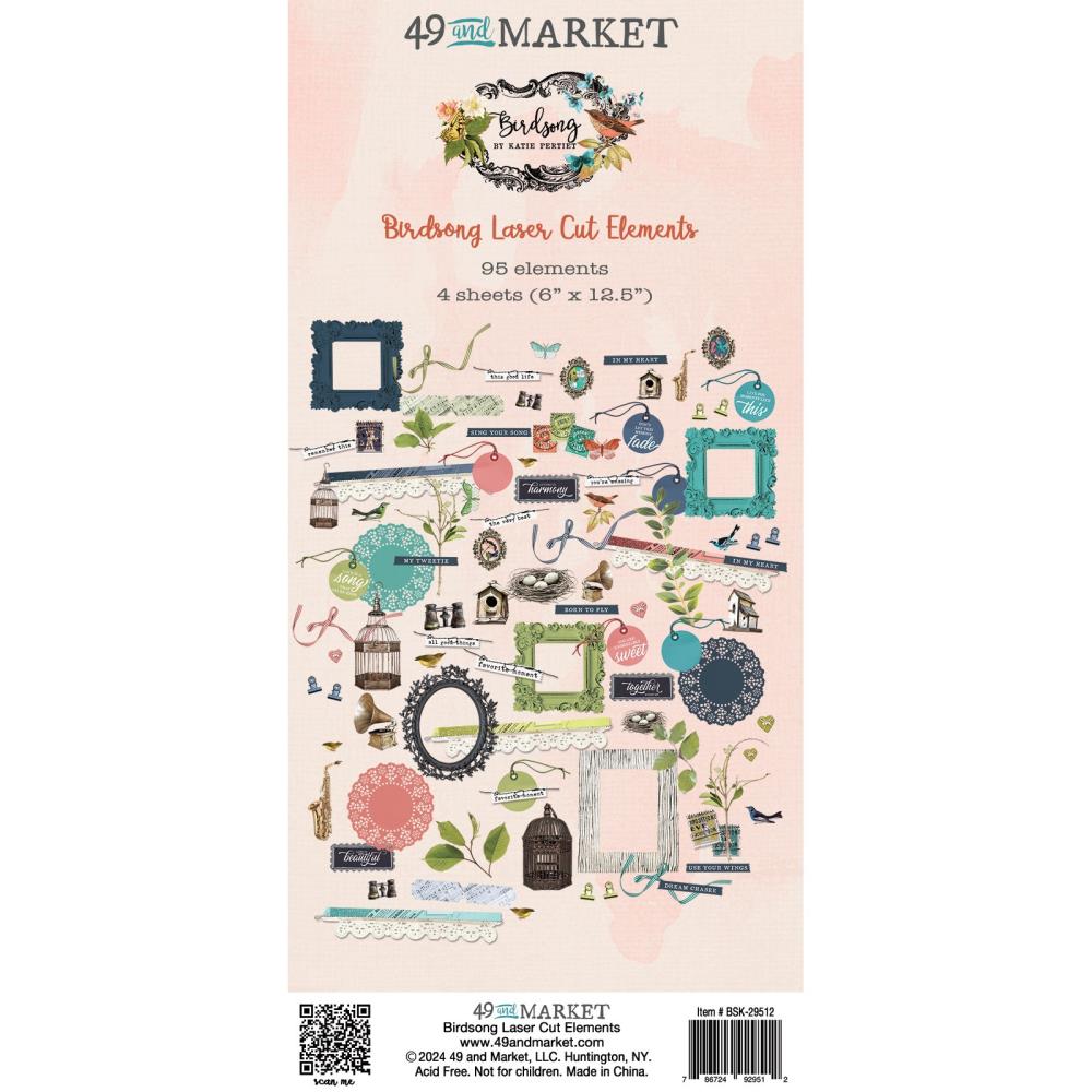 49 And Market - Birdsong - Laser Cut Outs Elements