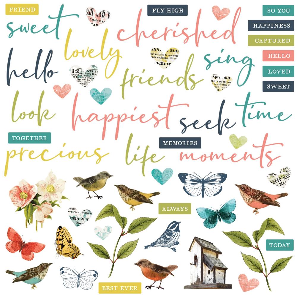 49 And Market - Birdsong - Chipboard Mixed Set