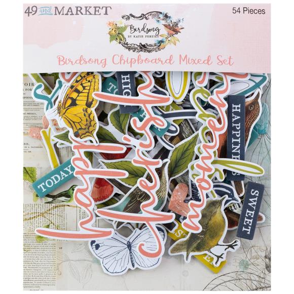 ***Pre-Order*** 49 And Market - Birdsong - Chipboard Mixed Set