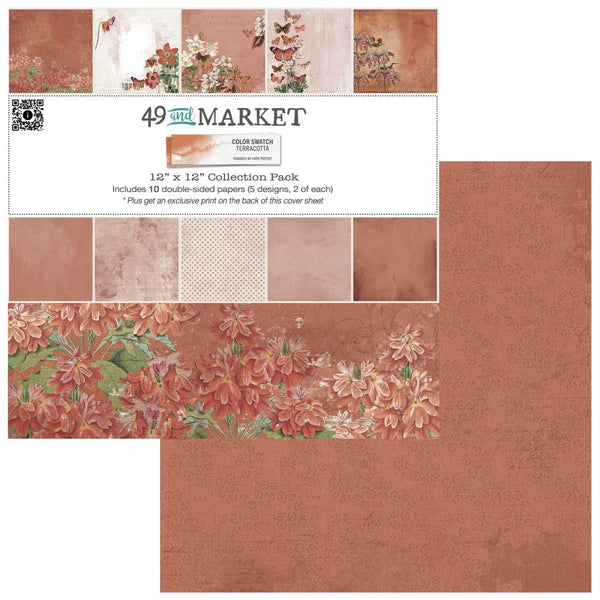 ***Pre-Order*** 49 And Market - Color Swatch - Terracotta - 12"x12" Collection Pack