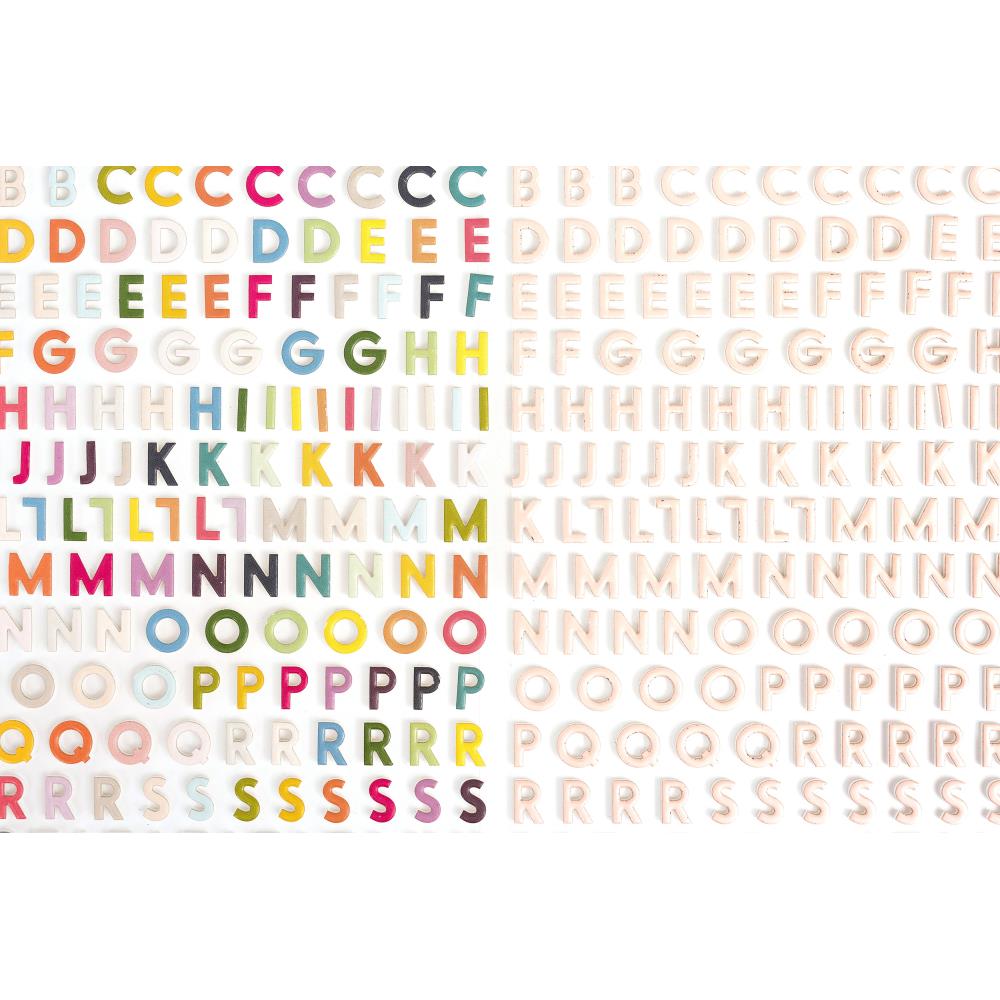 Paige Evans - Whimsical - Thickers Stickers - Happy Life Mini Alpha - Multi Foam