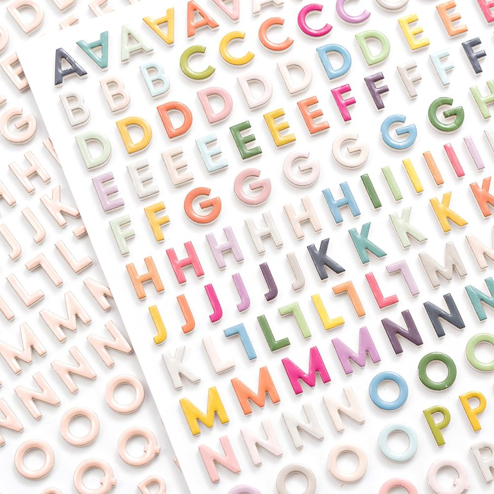 Paige Evans - Whimsical - Thickers Stickers - Happy Life Mini Alpha - Multi Foam