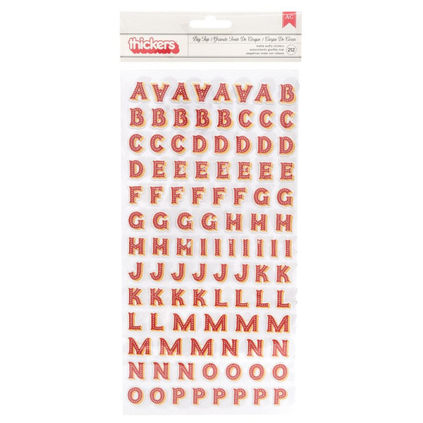 Pebbles - Big Top Dreams - Thickers Stickers - Alpha - Puffy