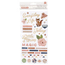 American Crafts - Again & Again - Thickers Stickers - Phrase & Icons - Puffy