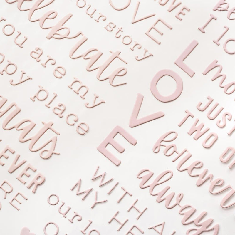 Pebbles - Lovely Moments - Thickers Stickers - Phrase - Puffy