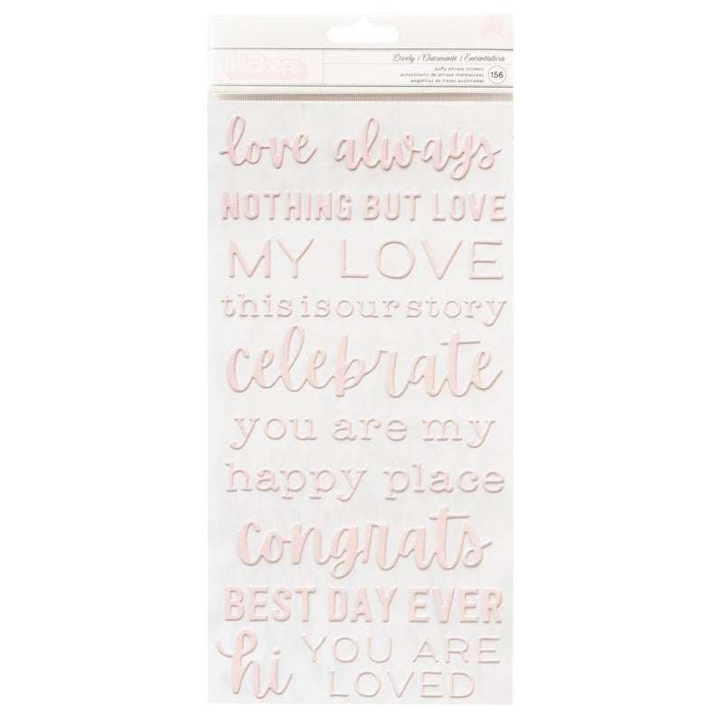 Pebbles - Lovely Moments - Thickers Stickers - Phrase - Puffy