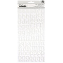 American Crafts - Thickers Glitter Foam Stickers - Sunny - White
