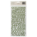 American Crafts - Thickers Glitter Foam Stickers - Eclair - Cucumber