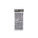 American Crafts - Thickers Printed Chipboard Stickers - Marquise - Black