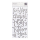 American Crafts - Fancy Free - Thickers Stickers - Fancy - Glittered Foam