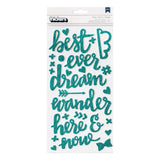 American Crafts - Fancy Free - Thickers Stickers - Fancy - Glittered Foam