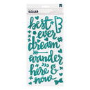 American Crafts - Fancy Free - Thickers Stickers - Fancy - Glittered Foam