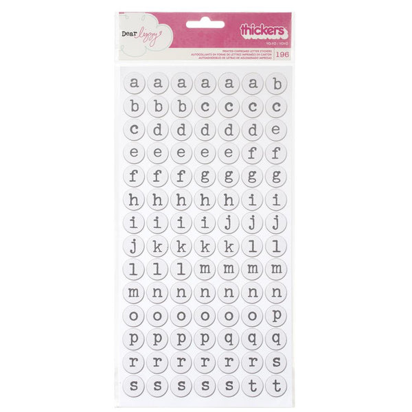 Dear Lizzy - Daydreamer - Thickers Alpha Stickers - YoYo