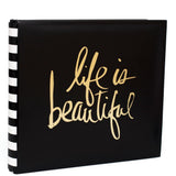 Heidi Swapp - Storyline2 Post Bound Album 12"X12" - Gold Life