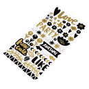 Amy Tangerine - Shine On - Thickers Stickers - Miscellanea Phrase - Gold Foiled Chipboard