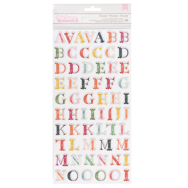 Paige Evans - Pick Me Up - Thickers Stickers - Lemonade Alpha - Chipboard