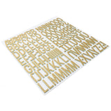 American Crafts - Sunshine & Good Times - Thickers Stickers - Shine On Alpha - Gold Glittered Foam