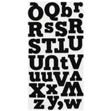 American Crafts - Thickers Foam Stickers - Eric - Black