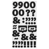 American Crafts - Thickers Foam Stickers - Eric - Black