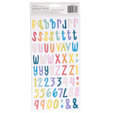 Shimelle - Box Of Crayons - Thickers Stickers - Alphabet - Multi Chipboard