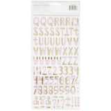 Crate Paper - Cute Girl - Thickers Alpha Stickers - Dear - Chipboard Gold Foil