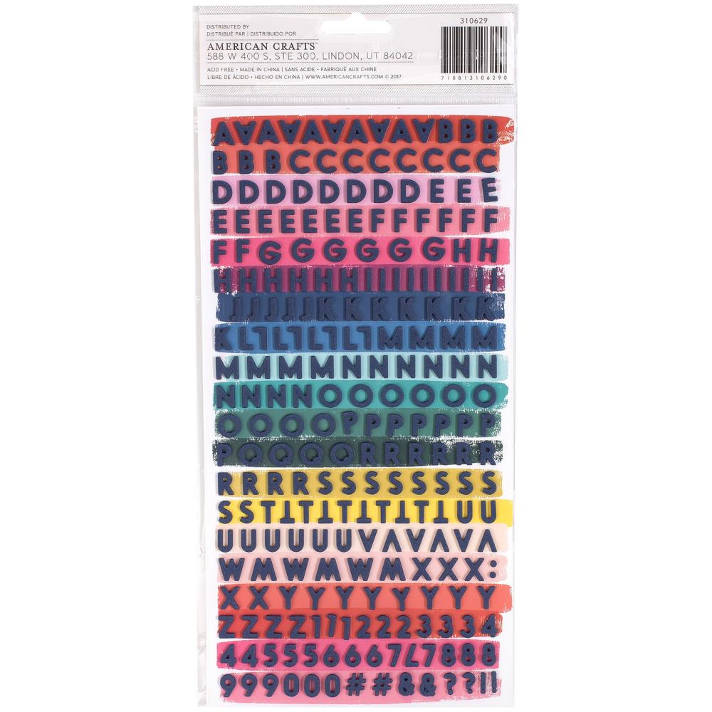 Paige Evans - Pick Me Up - Thickers Stickers - Happy Life Mini Alpha - White & Navy Foam