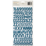 Amy Tangerine - Plus One - Thickers Alpha Stickers - Other Half - Aqua Glitter Foam