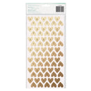 Dear Lizzy - Fine & Dandy - Thickers Alpha Stickers - Sparkling Hearts - Gold Foiled Chipboard
