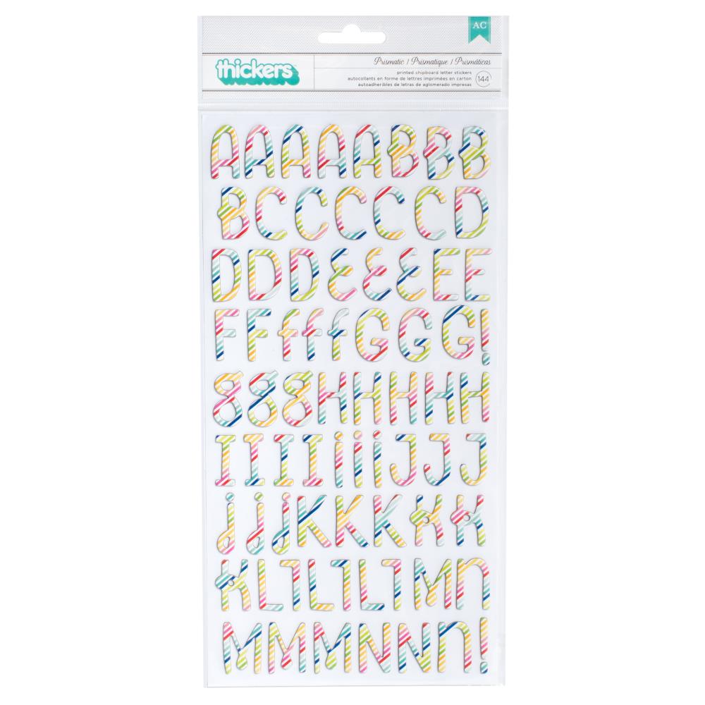 Pebbles - Fun In The Sun - Thickers Alpha Stickers - Prismatic - Multi ...