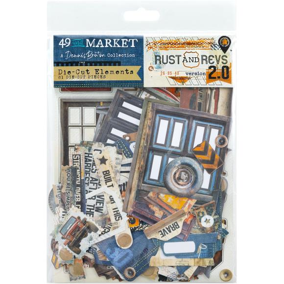 49 And Market - Rust & Revs 2.0 - Die-Cut Elements