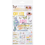49 And Market - The Flower Emporium - Rub-On Transfer Set - Essentials