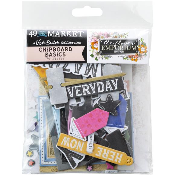 49 And Market - The Flower Emporium - Chipboard Basics
