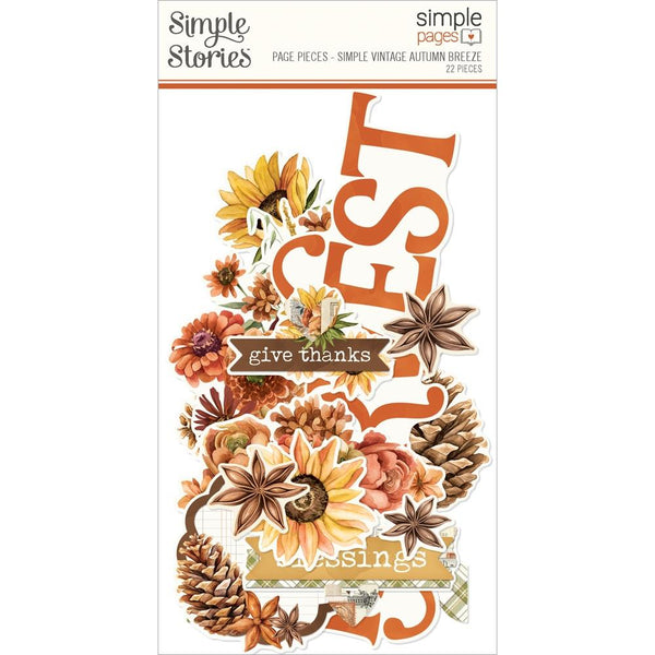 ***Pre-Order*** Simple Stories - Simple Vintage Autumn Breeze - Simple Pages Page Pieces