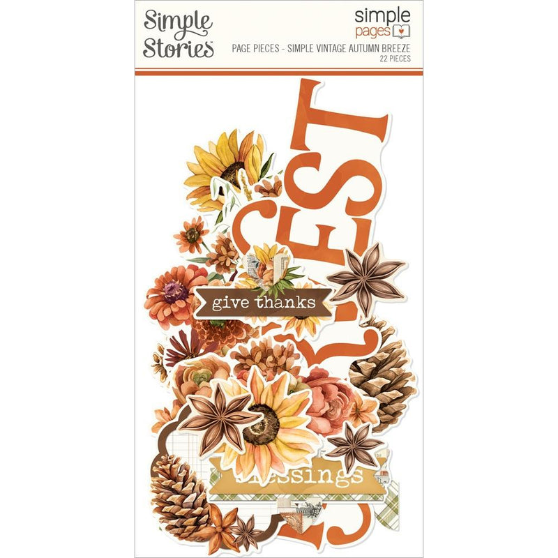 ***Pre-Order*** Simple Stories - Simple Vintage Autumn Breeze - Simple Pages Page Pieces